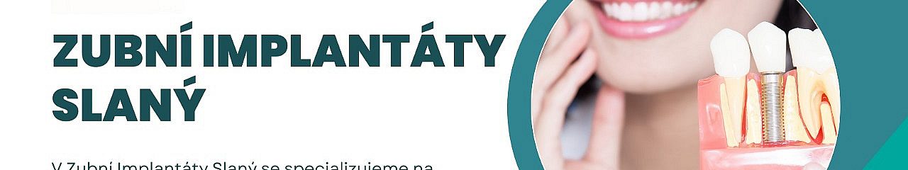 Pozadí profilu Zubní implantáty Slaný