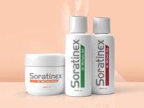 Soratinex Dr. Michaels Velká sada na lupénku na pokožce (gel 200ml + 250g krém + olej 200ml)