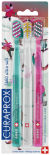 Curaprox CS 5460 Ultra soft 3ks WINTER Gutierrez barva: zelená + čirá + růžová